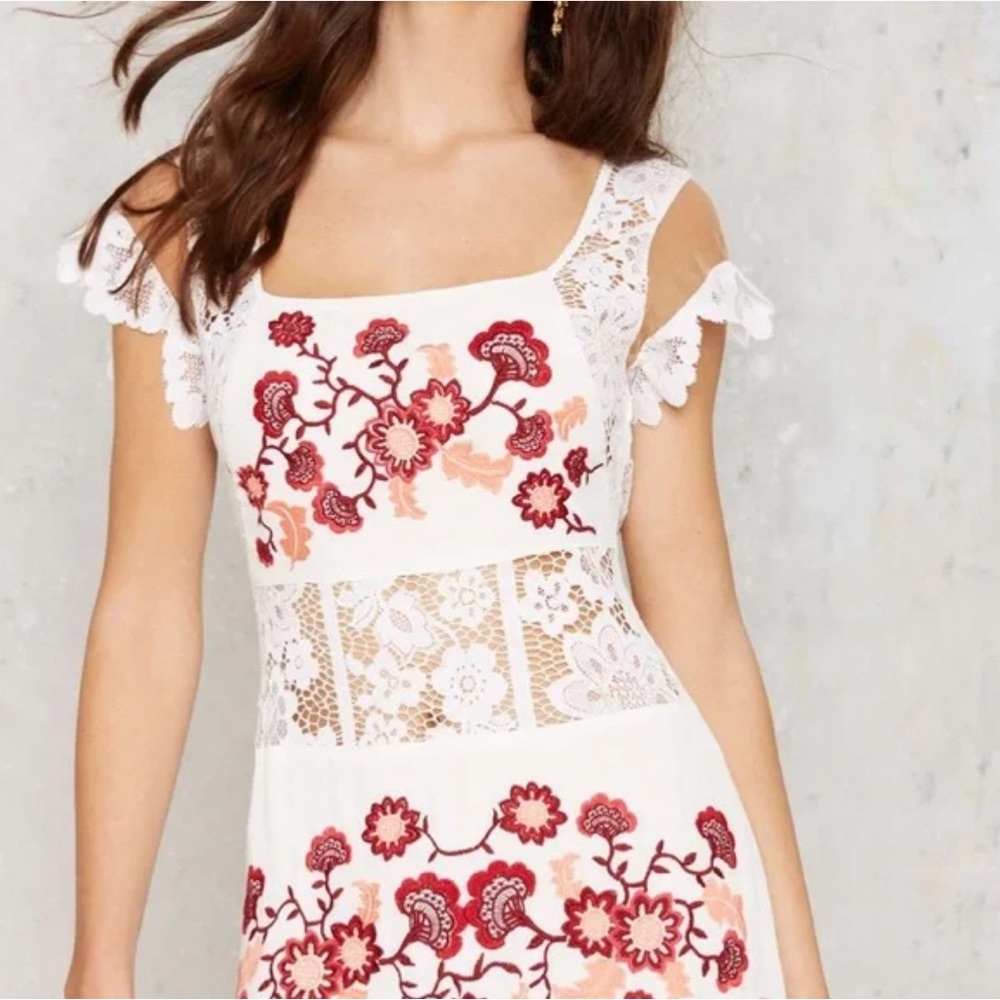 For love & lemons cecilia dress white Size L